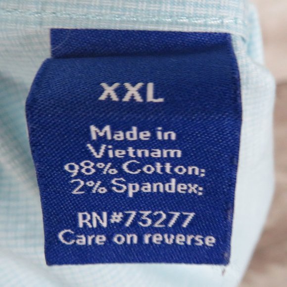 Apt.9* Men's Short Sleeve Button Down Curved Hem Chest Pocket Shirt~ Size XXL - Picture 4 of 10